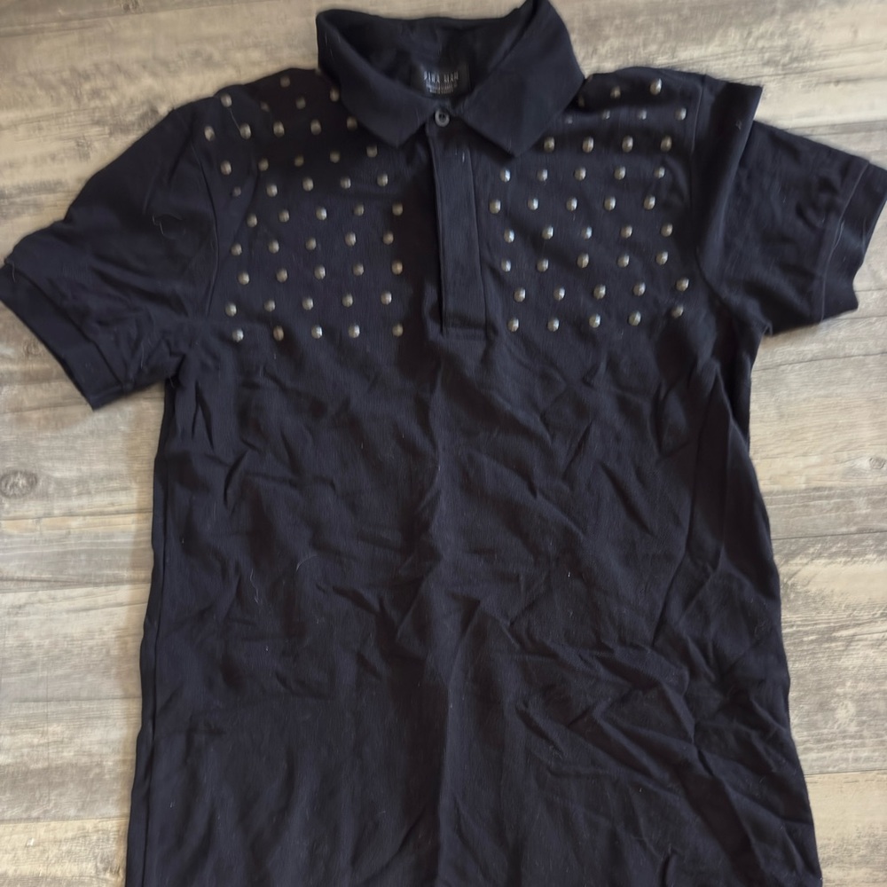 Zara Black Casual Button Down Shirt